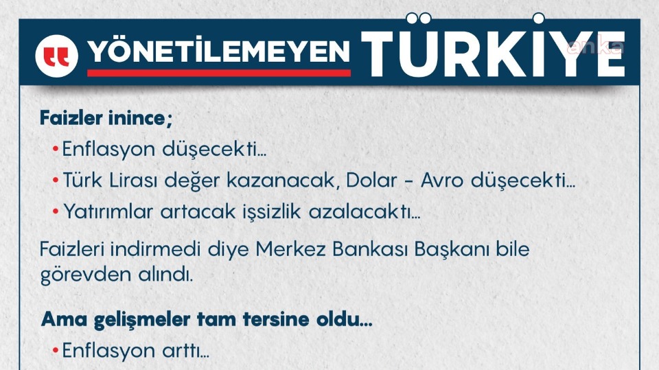 Kılıçdaroğlu "Türkiye savruluyor"